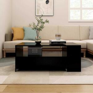 VidaXL Konferenční stolek 102x55x42 cm kompozitní dřevo [862733] Barva: Černá