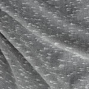 Ocelově šedý závěs na kroužcích SANDI v eko stylu 140x260 cm
