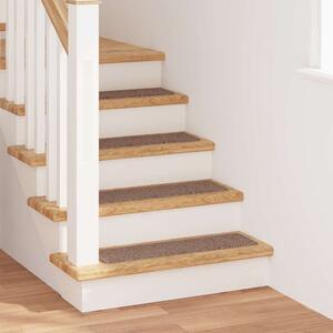 VidaXL Nášlapy na schody 15 ks 75 x 20 cm protiskluzové [4019813] Barva: Hnědá