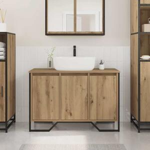 VidaXL Koupelnová skříňka pod umyvadlo 91x35x60 cm kompozit [869182] Barva: dub artisan