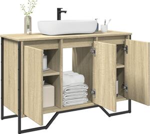 VidaXL Koupelnová skříňka pod umyvadlo 91x35x60 cm kompozit [869182] Barva: dub sonoma