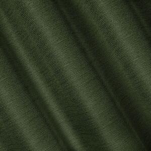 Eurofirany Zelený závěs na kroužcích STYLE v eko stylu 140x250 cm