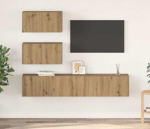 VidaXL 4dílný set TV skříněk kompozitní dřevo [3393395] Barva: dub artisan