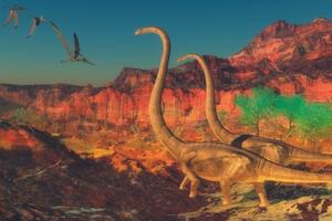 Samolepící tapeta svět dinosaurů - 150x270