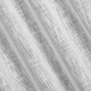 Bílý závěs na kroužcích LIREN v eko stylu 140x250 cm