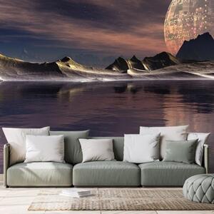 Samolepící tapeta futuristická planeta - 450x300 cm