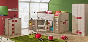 Casarredo - Komfort nábytek Noční stolek GIMMI G12 | barva: dol-antracit-bílá