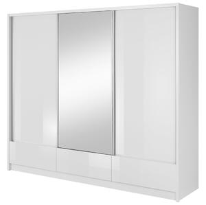 Skříň Aria I 250 bílý / bílý lesk