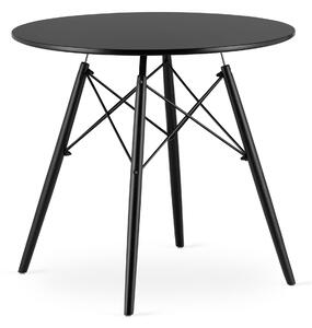 Černý jídelní stůl s černými nohami OSLO 80x80