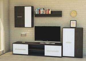 Casarredo - Komfort nábytek Obývací stěna, sestava ZETA wenge/bílá