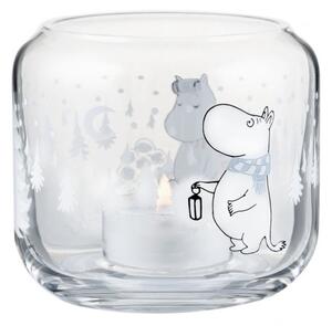 Svícen na čajovou svíčku Moomin Snowfall 8 cm, Muurla Finsko