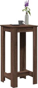 VidaXL Barový stůl 51 x 50 x 103,5 cm kompozitní dřevo [868078] Barva: hnědý dub