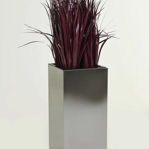 Vivanno samozavlažovací květináč BLOCK, nerez, výška 60 cm, leštěný