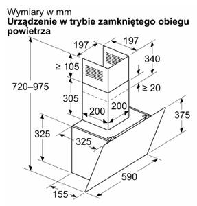 Bosch Serie 6 DWK65DK20 digestoř Nástěnný Bílá 430 m3/h A