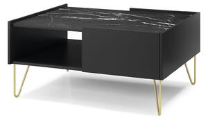 Konferenční stolek L97 černý grafit / černý royal mramor Harmony