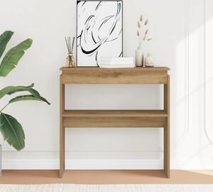VidaXL Konzolový stolek 80 x 30 x 80 cm kompozitní dřevo [862661] Barva: dub artisan