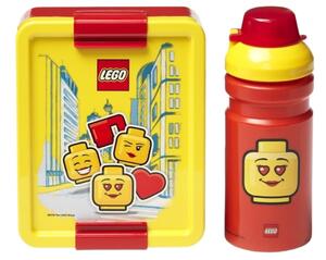 Žluto červený svačinový set LEGO® ICONIC Girl