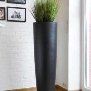 Vivanno květináč PILA, sklolaminát, výška 120 cm, černá