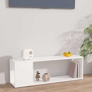 VidaXL TV stolek 100 x 24 x 32 cm kompozitní dřevo [863155] Barva: Bílá