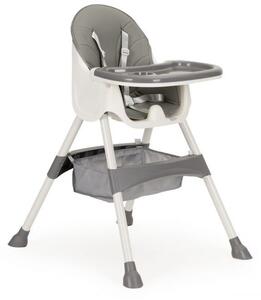 ECOTOYS Dětská jídelní židle 2v1 Grey