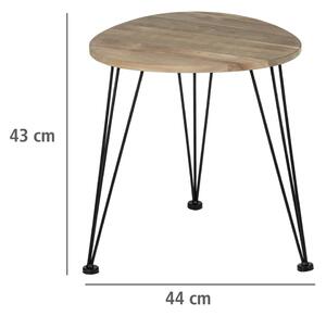 Odkládací stolek s deskou z akácie 44x44 cm Acacia – Wenko