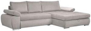 ROHOVÁ SEDAČKA, textil, světle šedá Carryhome - Sedací soupravy