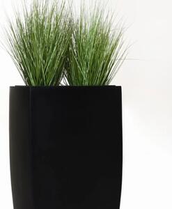 Vivanno dělící květináč INCURVO, sklolaminát, šířka 57 cm, černá
