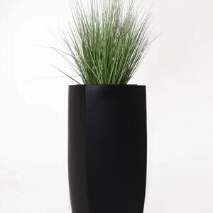 Vivanno květináč INCURVO, sklolaminát, šířka 39 cm, černá