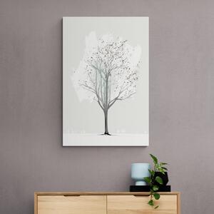 Obraz minimalistický strom v zimě