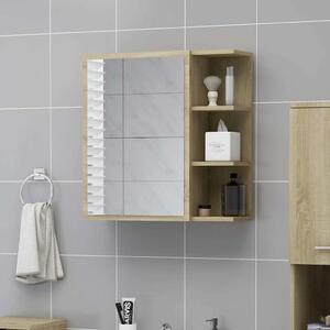 VidaXL Koupelnová skříňka se zrcadlem 62,5x20,5x64 cm [862523] Barva: dub sonoma