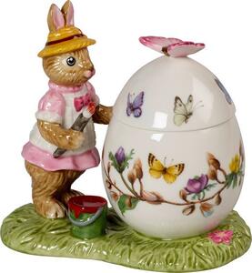 Villeroy & Boch Bunny Tales porcelánová dóza ve tvaru kraslice se zaječicí Annou 14-8662-6487