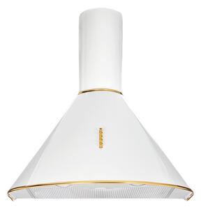 Komínový odsavač par Akpo WK-4 Dandys GOLD 50 cm 450 m3/h, Bílá