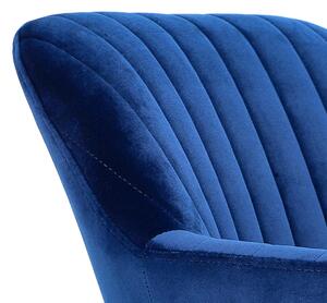 Židle Emilia Velvet deep blue/black