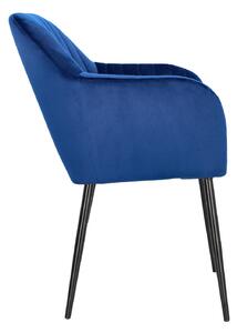 Židle Emilia Velvet deep blue/black