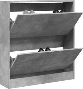 VidaXL Botník 80 x 21 x 87,5 cm kompozitní dřevo [862216] Barva: Betonová šedá