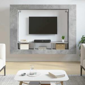 VidaXL TV skříňka 152 x 22 x 113 cm kompozitní dřevo [861997] Barva: Betonová šedá