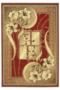 Makro Abra Kusový koberec GOLD 365/22 červený Rozměr: 100x200 cm