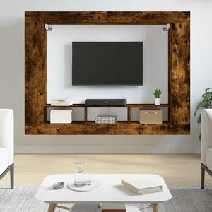 VidaXL TV skříňka 152 x 22 x 113 cm kompozitní dřevo [861997] Barva: kouřový dub