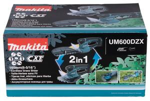 Makita UM600DZX akumulátorové nůžky na trávu Černá, Modrá 12 V