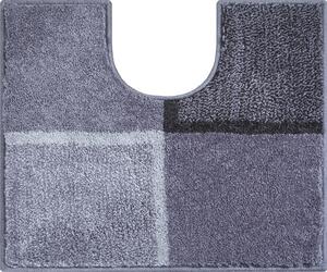 GRUND Koupelnová předložka DIVISO šedá Rozměr: 50x60 cm s výřezem pro WC
