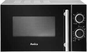Amica AMGF20M1GS mikrovlnná trouba Pracovní deska Mikrovlnná trouba s grilem 20 l 700 W Černá, Stříbrná