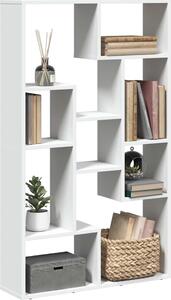 VidaXL Knihovna 72 x 20 x 120,5 cm kompozitní dřevo [869255] Barva: Bílá