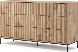 Příborník Vicco Eliza Dub Viking 42 x 81 cm se 7 zásuvkami, Model 49503