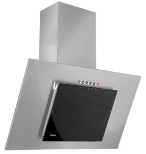Komínový odsavač par Akpo WK-4 Nero Eco 50 šedý, černé sklo
