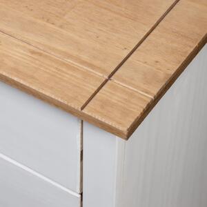 Noční stolek Peel - bílý | 46x40x57 cm