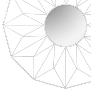 Tutumi - Kulaté zrcadlo Loft - bílá - 58 cm