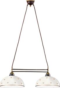 Kolarz 731.82.171 - Lustr na lanku NONNA 2xE27/75W/230V květiny rose gold