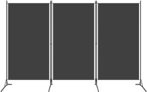 VidaXL 3dílný paraván 260 x 180 cm [42039197] Barva: Černá