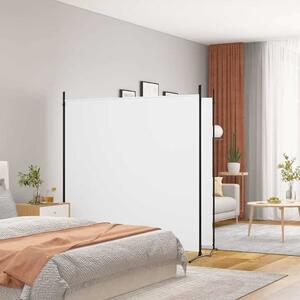 VidaXL 2dílný paraván 348x180 cm textil [42039231] Barva: Bílá