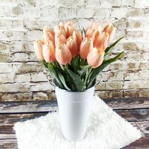 Umělý tulipán světle meruňkový- 43 cm, č. 34